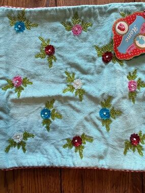 Embroidered Floral Duvet Cover in Teal - I will have to take a better picture